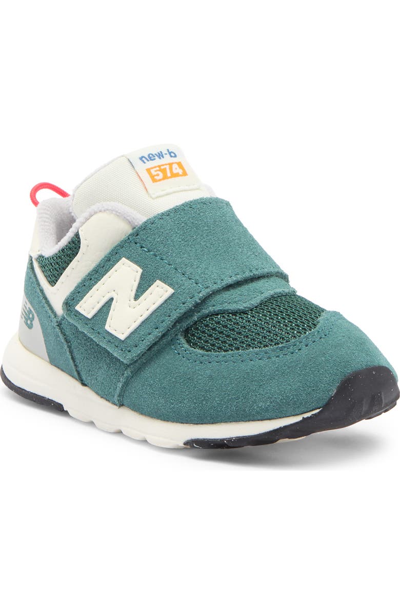New Balance Kids' 574 New B Sneaker, Main, color, New Spruce/ Blast Red