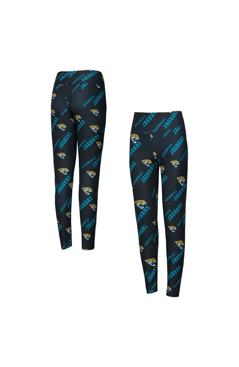 CONCEPTS SPORT Women's Concepts Sport Black Jacksonville Jaguars Breakthrough Allover Print Knit Leggings, Main, color, Black