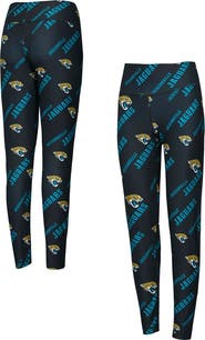 CONCEPTS SPORT Women's Concepts Sport Black Jacksonville Jaguars Breakthrough Allover Print Knit Leggings