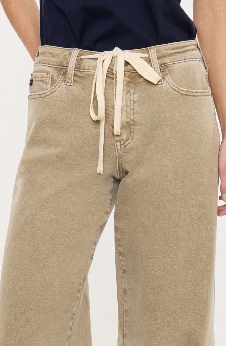 KanCan Natty Mid Rise Wide Flare Jeans, Alternate, color, Tan