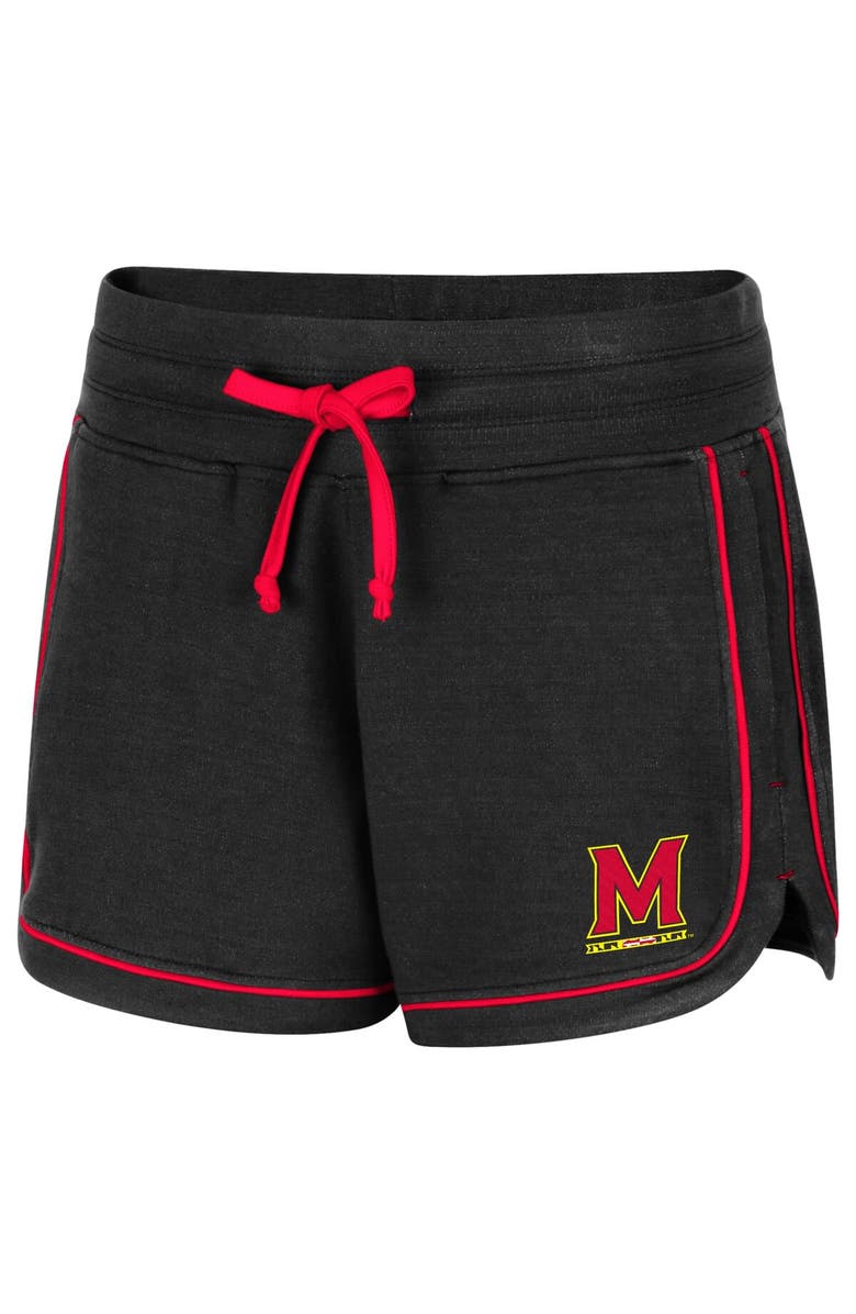 COLOSSEUM Women's Colosseum Heathered Black Maryland Terrapins Lil Sebastian Shorts, Alternate, color, 
