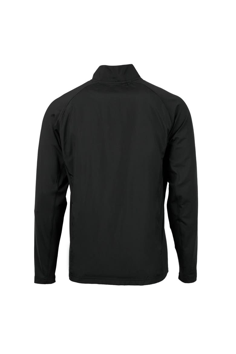 Men's Cutter & Buck  Black Lehigh Valley IronPigs Adapt Eco Knit Hybrid Recycled Full-Zip Jacket, Alternate, color, Black