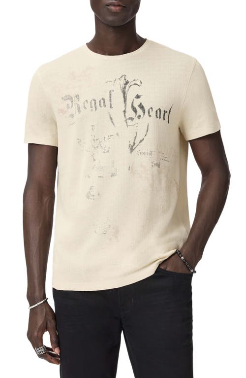 John Varvatos Regal Hear Organic Cotton Graphic T-shirt In Neutral