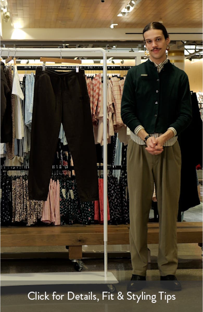 Kids' Loose Cotton Blend Fleece Sweatpants, sales video thumbnail