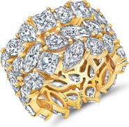 Crislu Cubic Zirconia Cluster Ring
