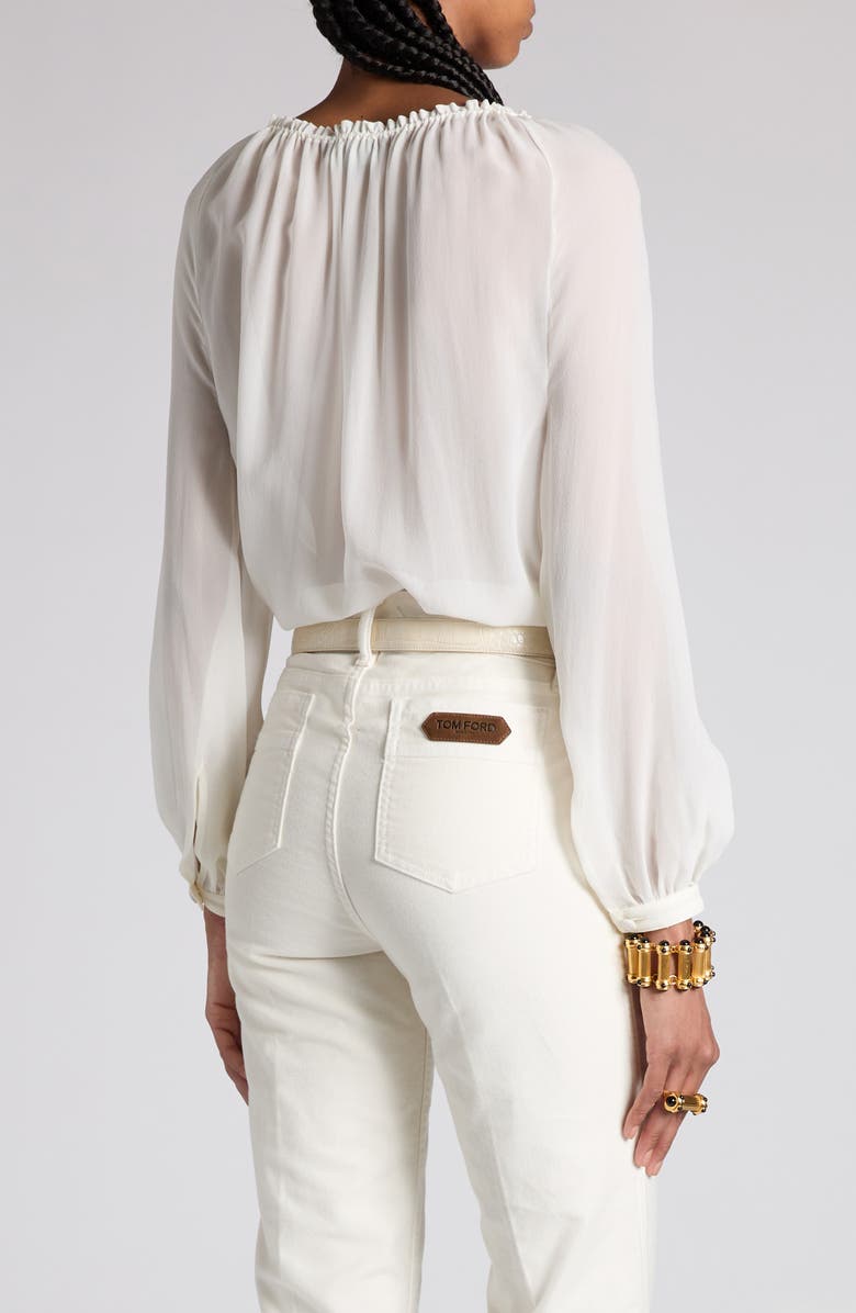 TOM FORD Silk Georgette Top, Alternate, color,