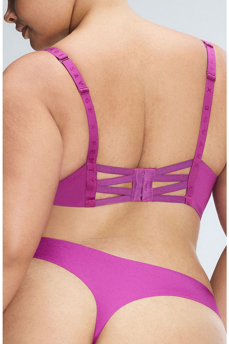 Microfiber Push-Up Bra, Alternate, color, PURPLE FLEUR