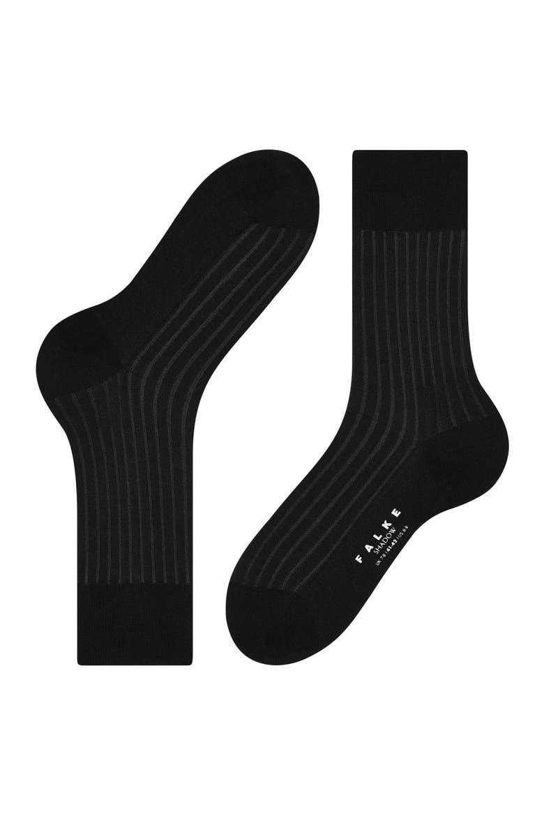 Shadow Striped Dress Socks, Alternate, color, Grey-White