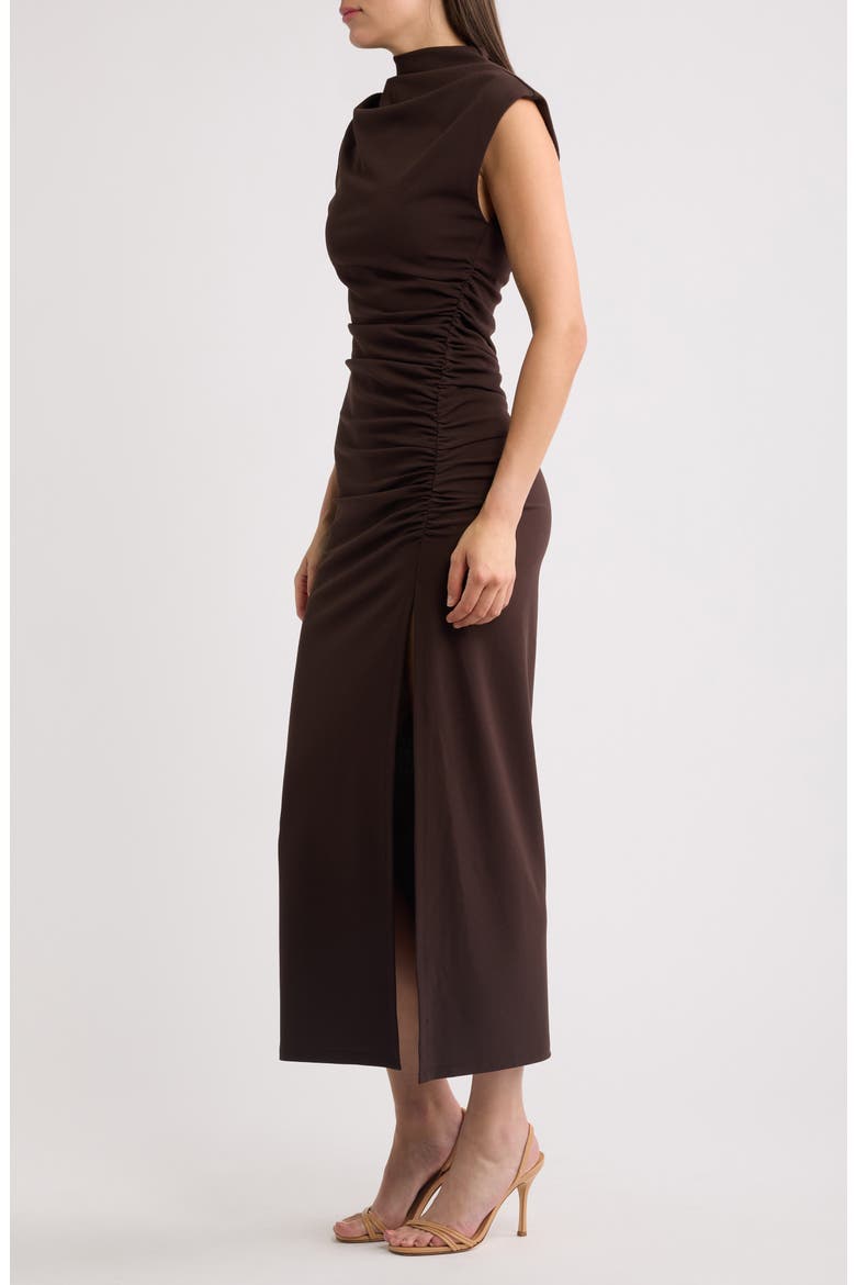 Robin Midi Dress, Alternate, color, BROWN