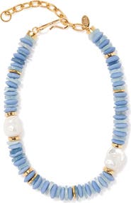 Lizzie Fortunato Umi Disc Bead Necklace