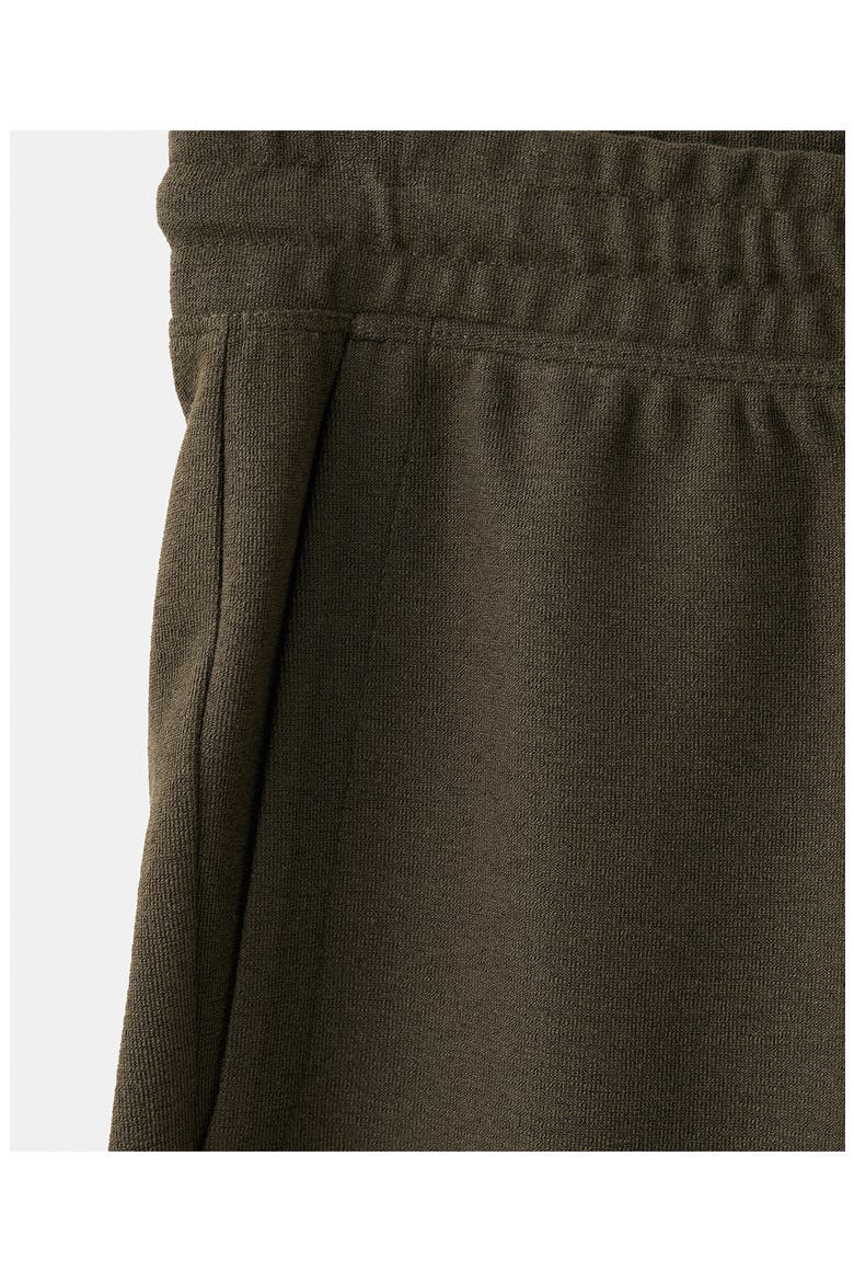 Textured Drawstring Bermuda Shorts, Alternate, color, BROWN