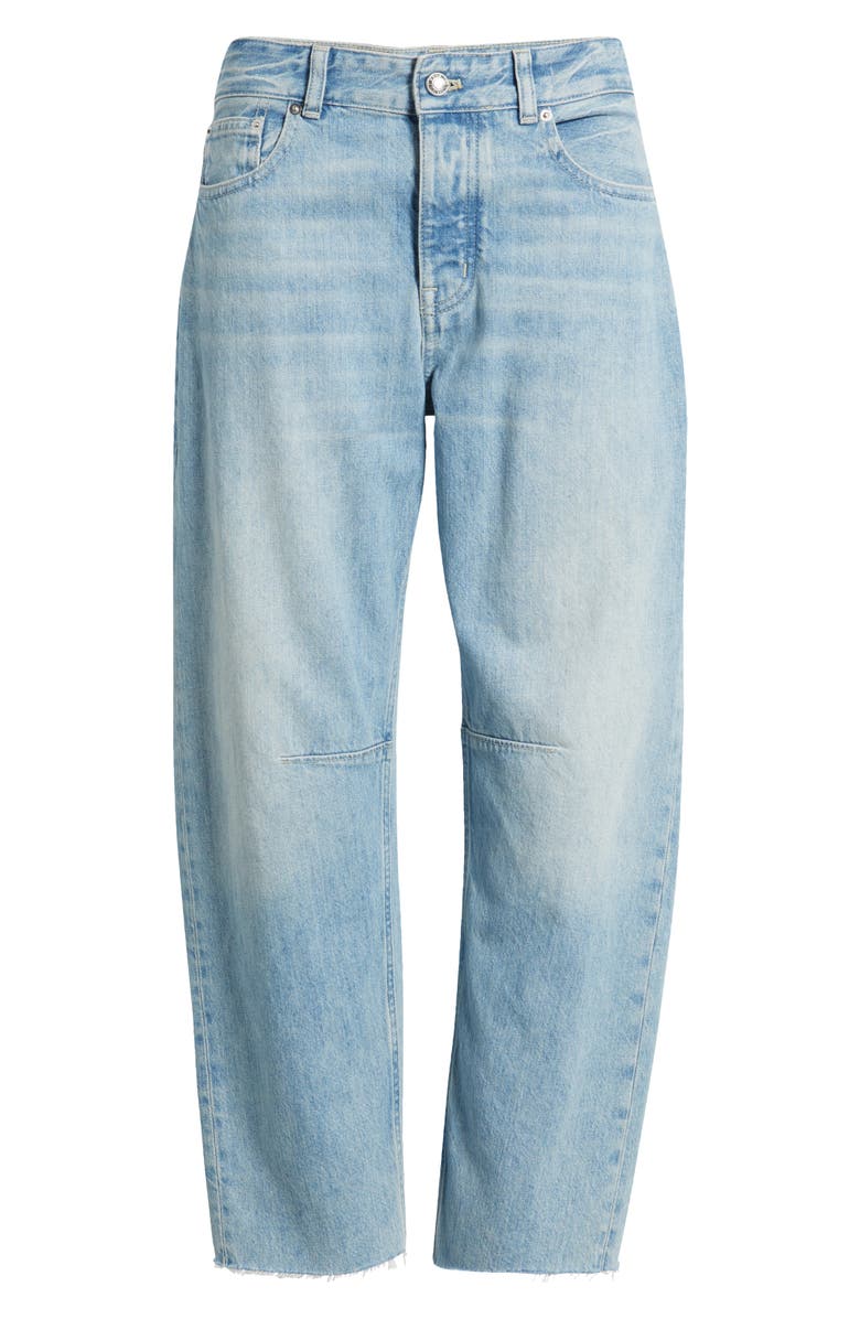 Madewell The Petite Darted Barrel Leg Jeans, Alternate, color, Edmonson Wash