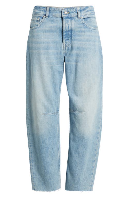 Madewell The Petite Darted Barrel Leg Jeans In Edmonson Wash