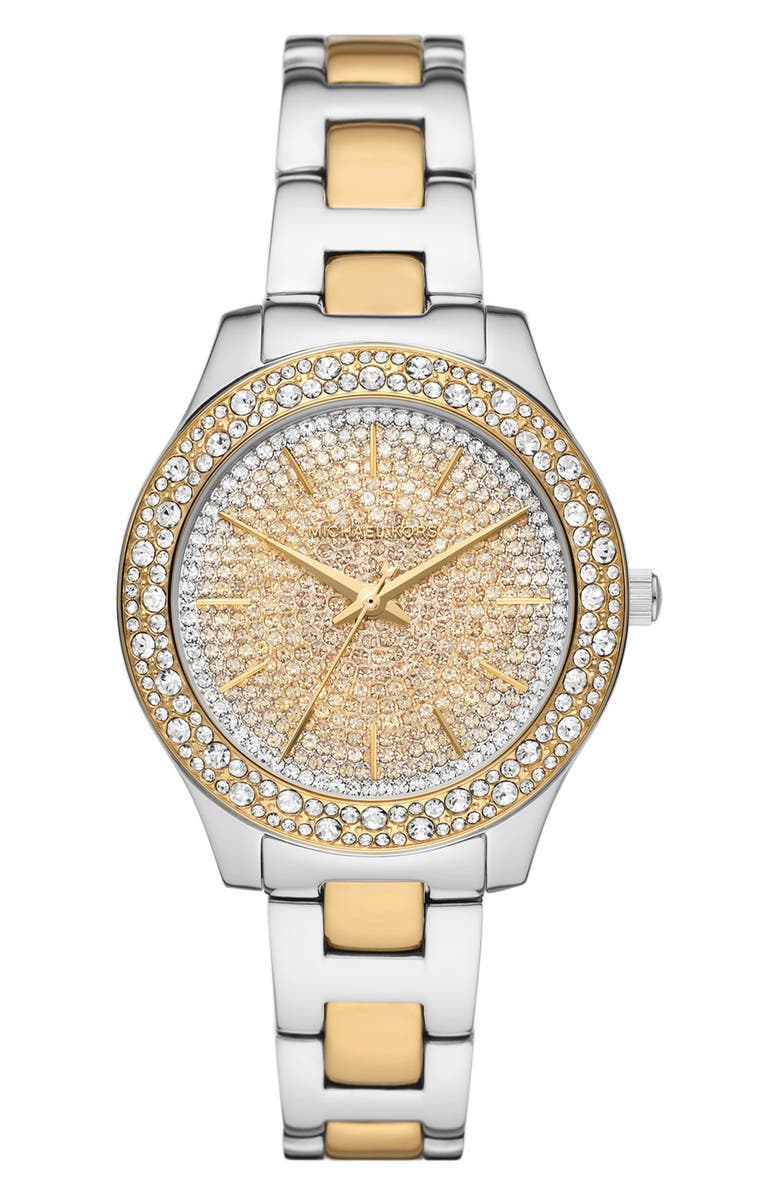 Michael Kors Liliane Pavé Bracelet Watch, 36mm, Main, color, 