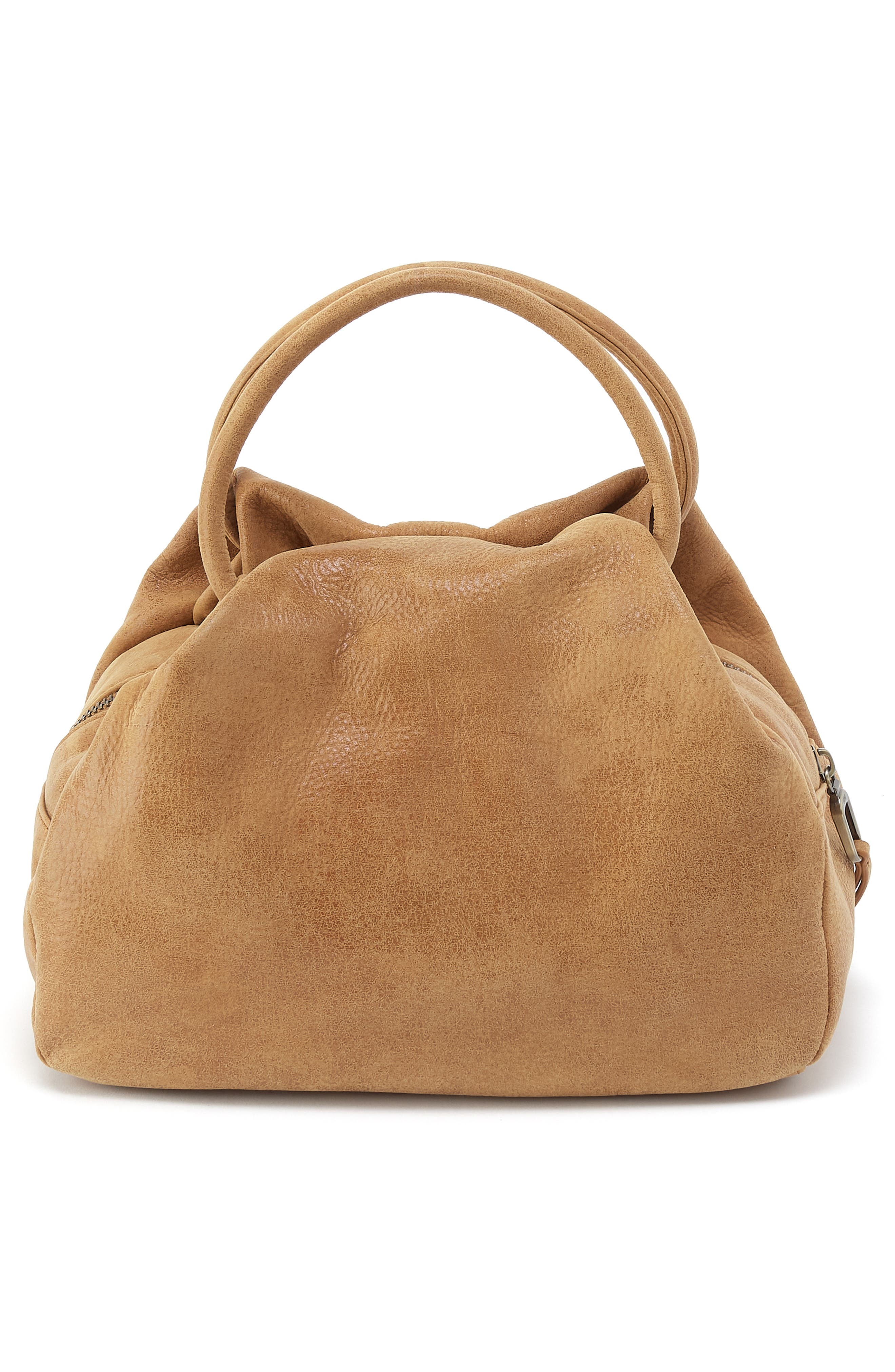 HOBO Darling Small Leather Satchel, Alternate, color, Whiskey