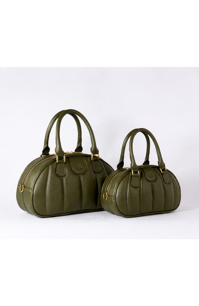ROSZUAR Ameline Sculptural Handbag, Alternate, color, Olive