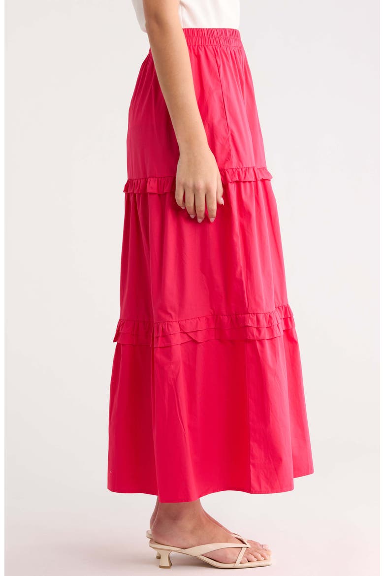 Isabel Ruffle Maxi Skirt, Alternate, color, FUCHSIA