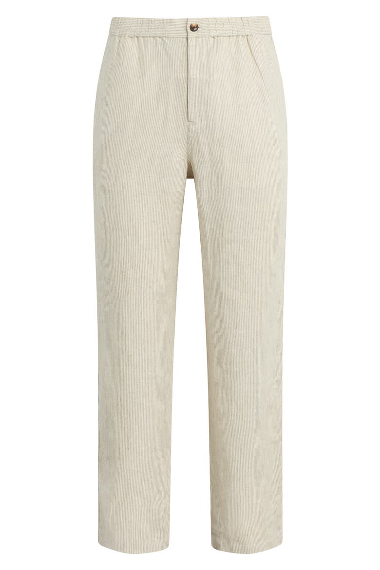 Clarkson Stripe Linen Pants, Alternate, color, FLAX STRIPE