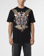 PHILIPP PLEIN Round Neck T-Shirt Eagle Tattoo Men