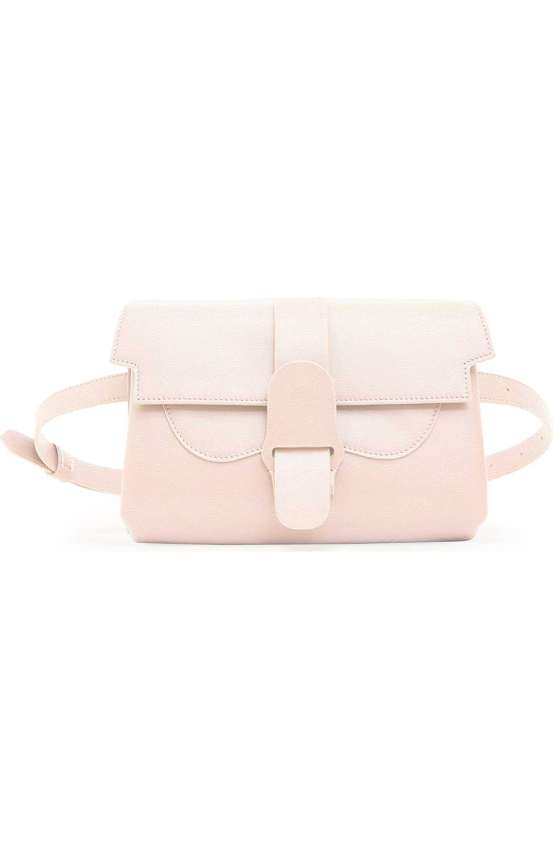 SENREVE Aria Belt Bag Pebbled Leather 5-Way Convertible Handbag, Main, color, Blush