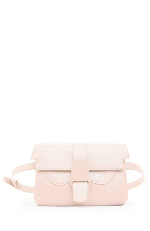 Aria Belt Bag Pebbled Leather 5-Way Convertible Handbag