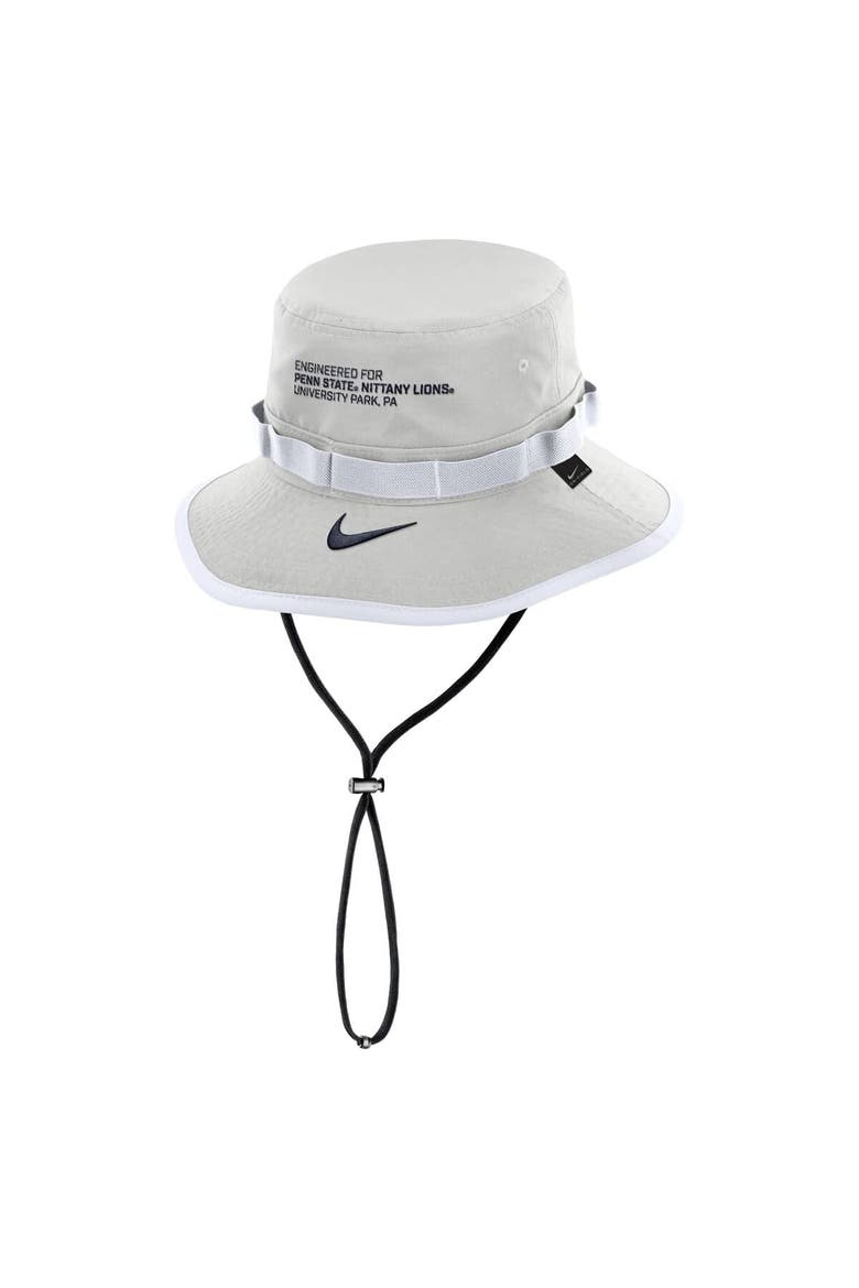 Men's Nike Gray Penn State Nittany Lions 2025 Sideline Apex Boonie Performance Bucket Hat, Alternate, color, Gray