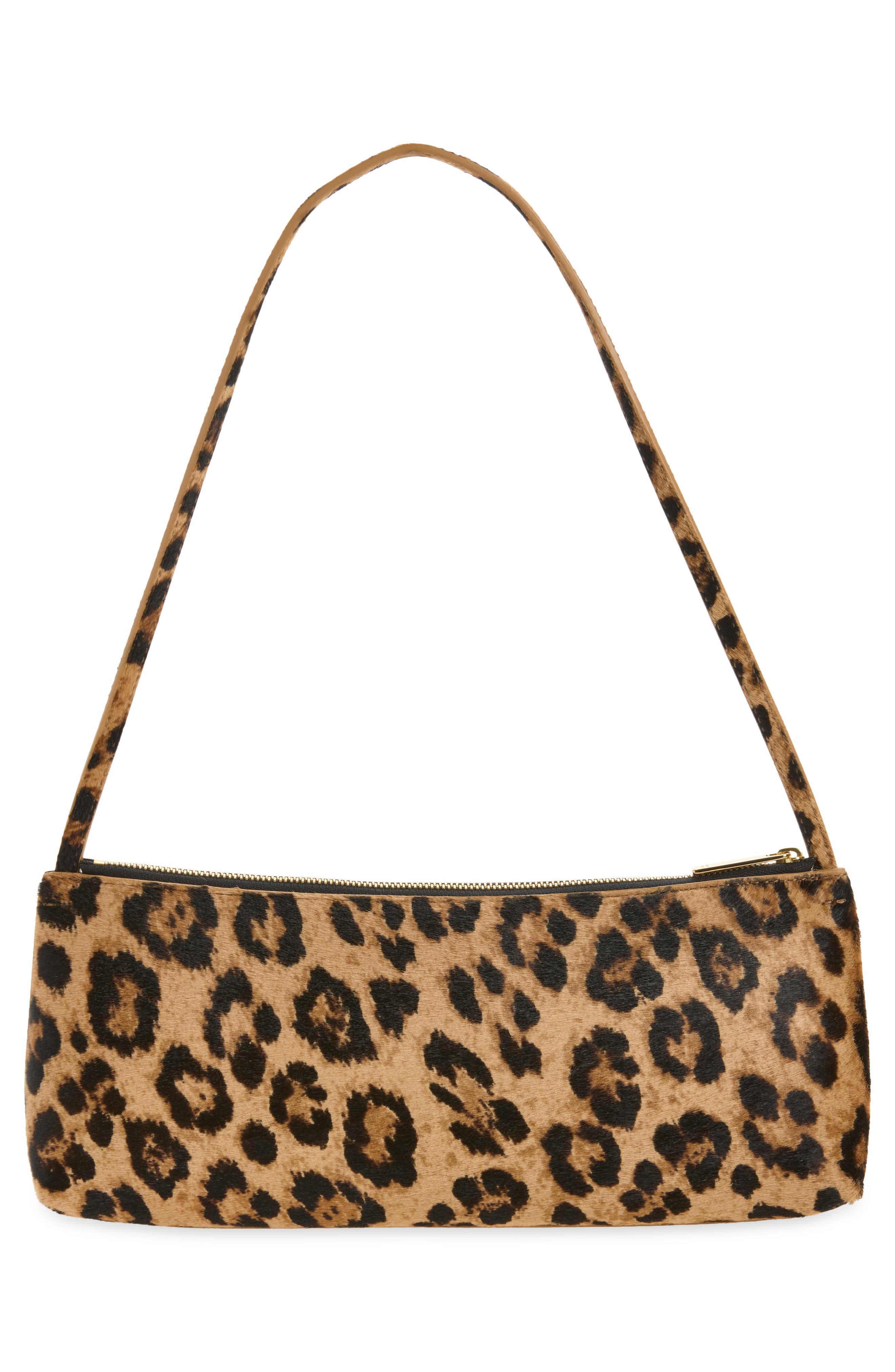 Gaia Genuine Calf Hair Baguette Bag, Alternate, color, LEOPARD