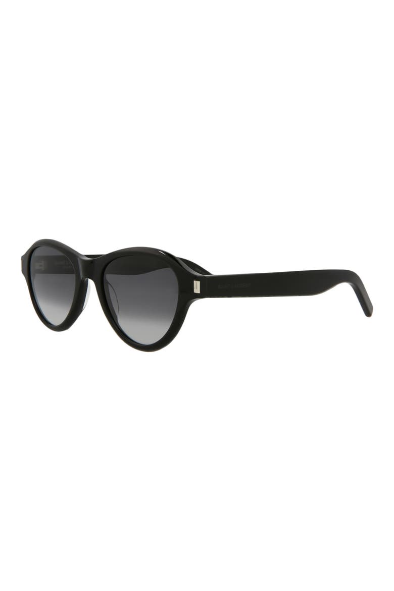 51mm Gradient Oval Sunglasses, Alternate, color, BLACK BLACK GREY