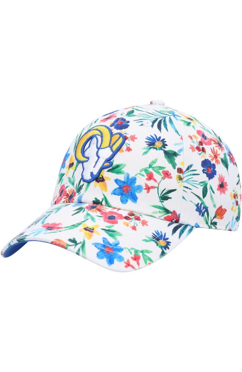 '47 Women's '47 White Los Angeles Rams Highgrove Clean Up Adjustable Hat, Main, color, 