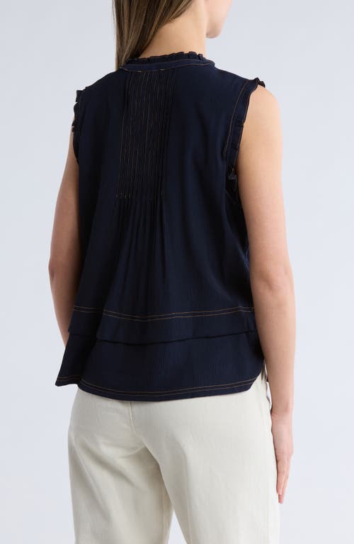 ADRIANNA PAPELL ADRIANNA PAPELL STITCHED TIERED TANK