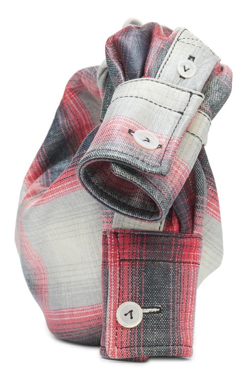 Bottega Veneta Mini Jodie Stripe Shirt Leather Top Handle Bag In Multi
