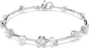 Swarovski Constella Crystal & Faux Pearl Line Bracelet
