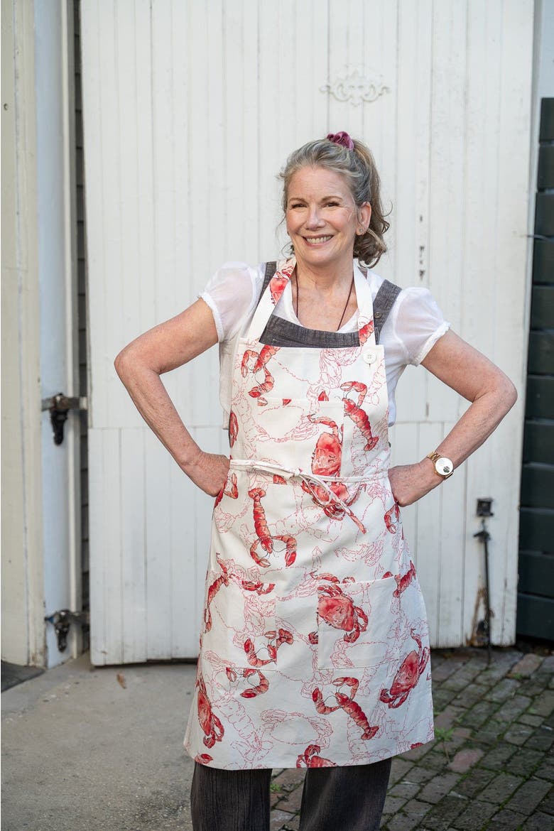 Feeling Crabby Chef Apron, Alternate, color, White
