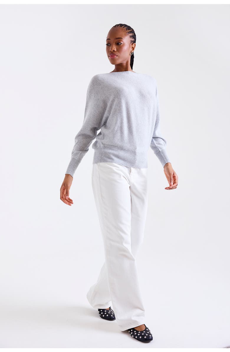 1982 Alaia Long Sleeve 100% Cashmere Sweater, Alternate, color, Super Grey