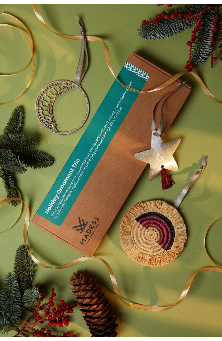 Made51 Celestial Trio - Ornaments, Alternate, color, Natural