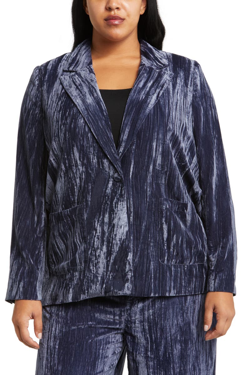 Treasure & Bond Relaxed Fit Textured Velvet Blazer, Alternate, color,