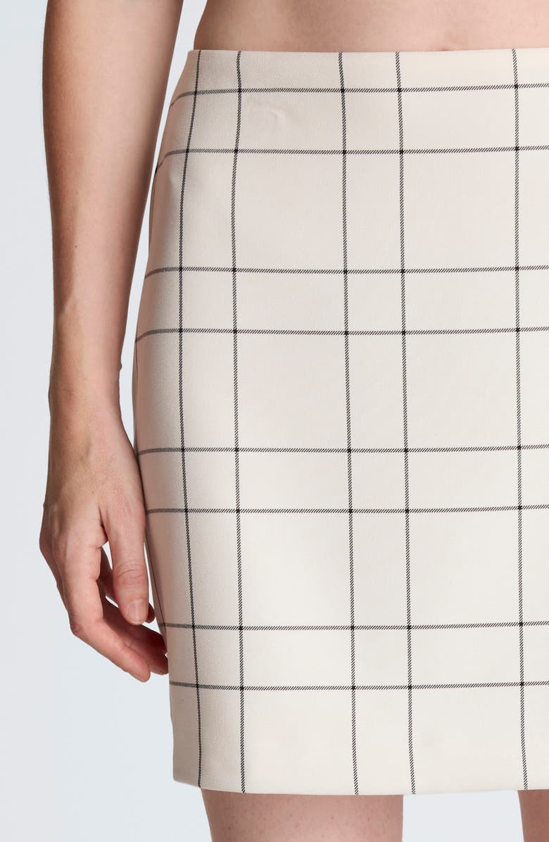 Kenneth Cole Windowpane Plaid Miniskirt, Alternate, color, 