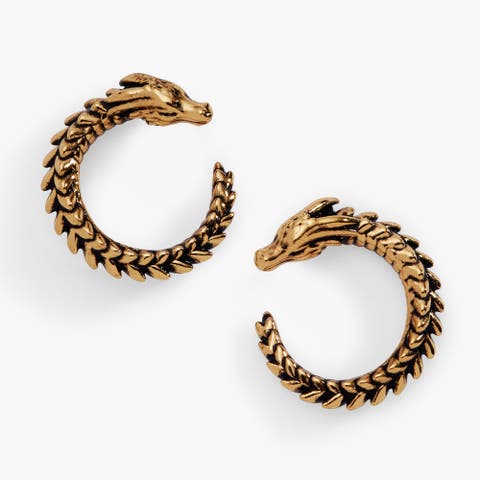 HOUSE OF THE DRAGON Syrax Front to Back Hoop Earrings
