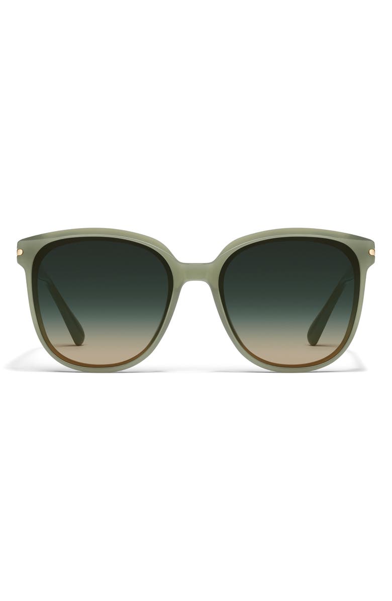QUAY Rent Free 55mm Round Sunglasses, Main, color, Jde/Plmtpe
