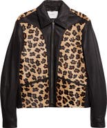 Second Layer Phreak Genuine Calf Hair & Leather Jacket