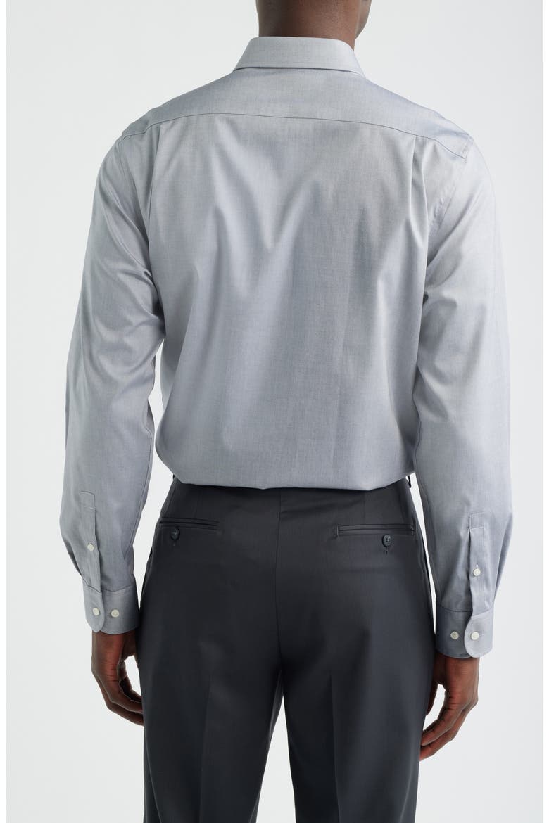 Modern Fit Pima Cotton Dress Shirt, Alternate, color, LIGHT GREY