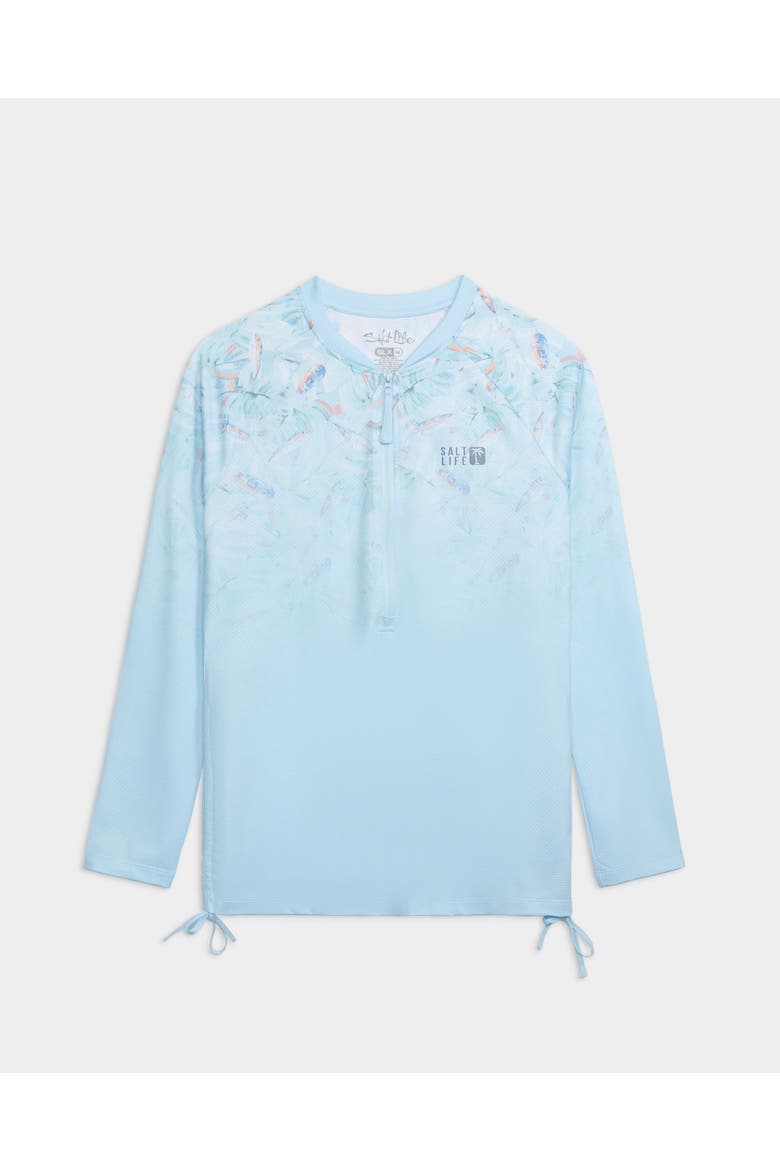 Fade Away Performance Long Sleeve, Main, color, Aquamarine