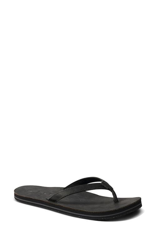 Reef Solana Flip Flop In Dusty Black