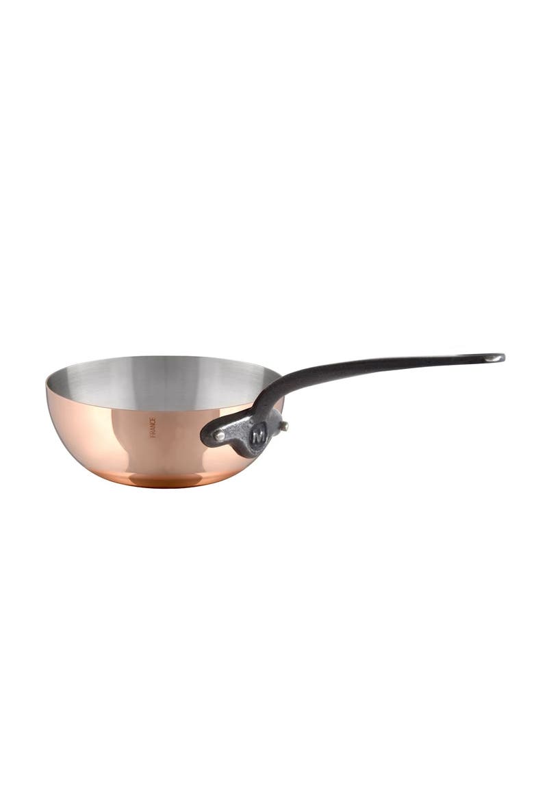 M'150 Ci Curved Splayed Saute Pan, 10.2 Inch, Main, color, Copper