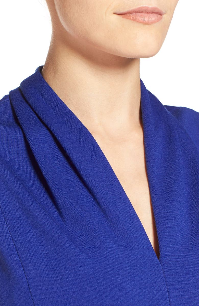 T Tahari 'Tonya' V-Neck Sleeveless Sheath Dress, Alternate, color,
