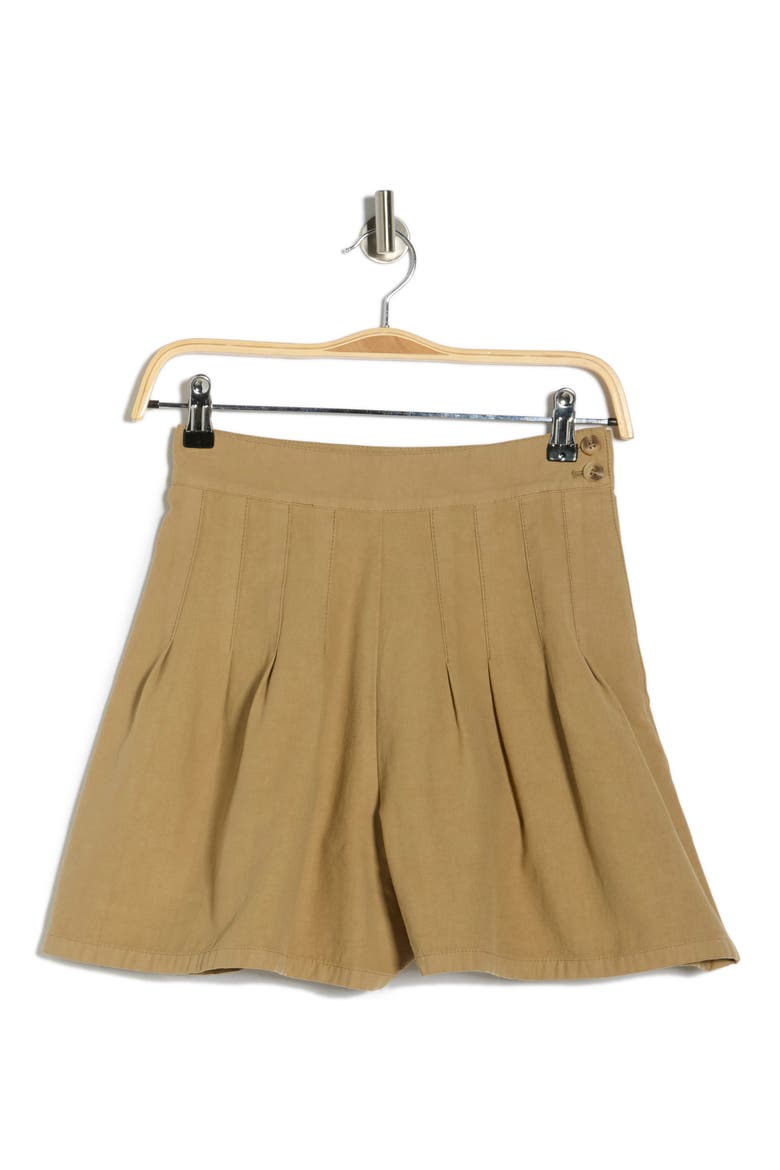 The Pleated Shorts, Alternate, color, BRUSH