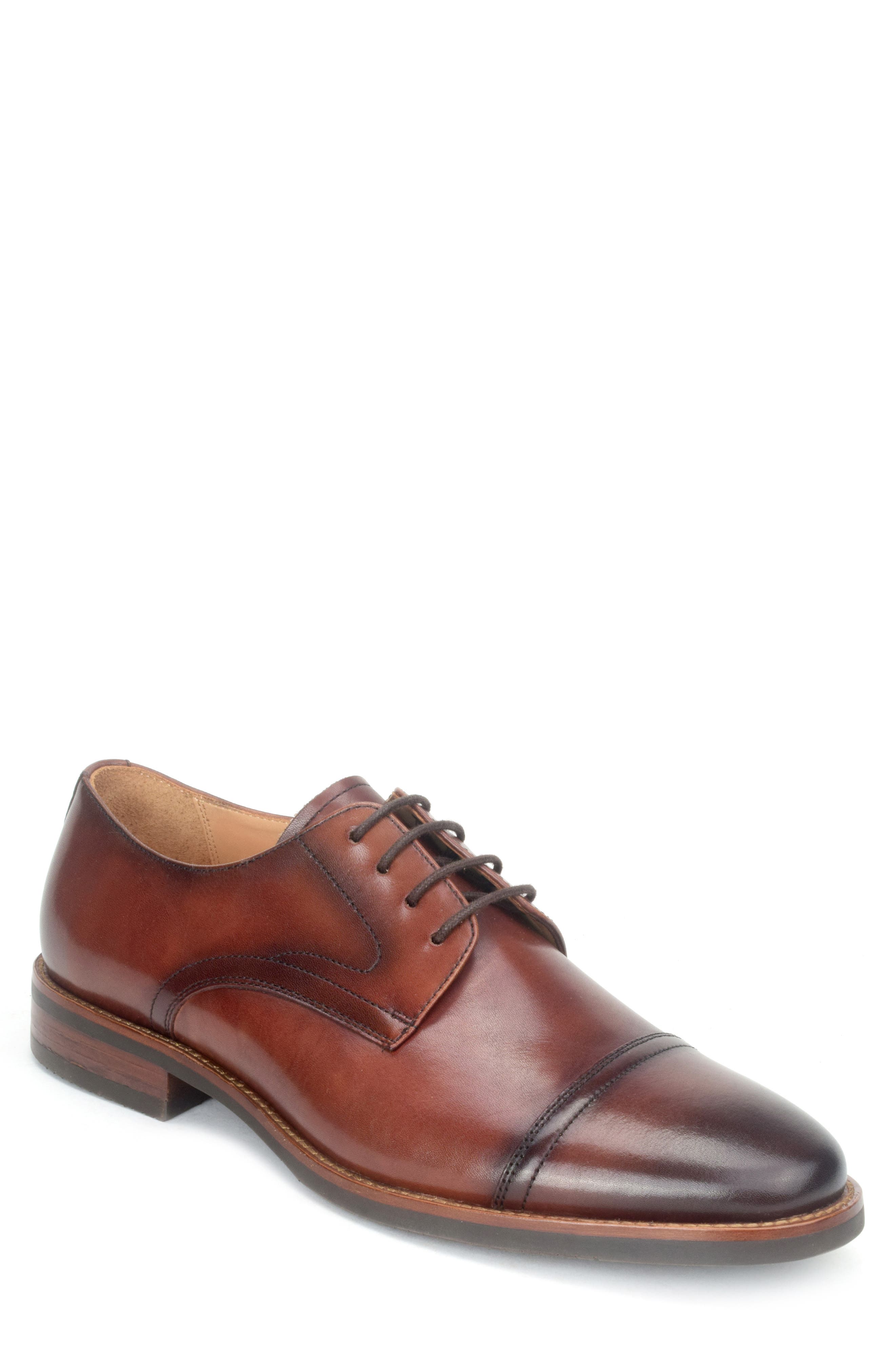 Warfield & Grand Otis Cap Toe Derby, Main, color, 