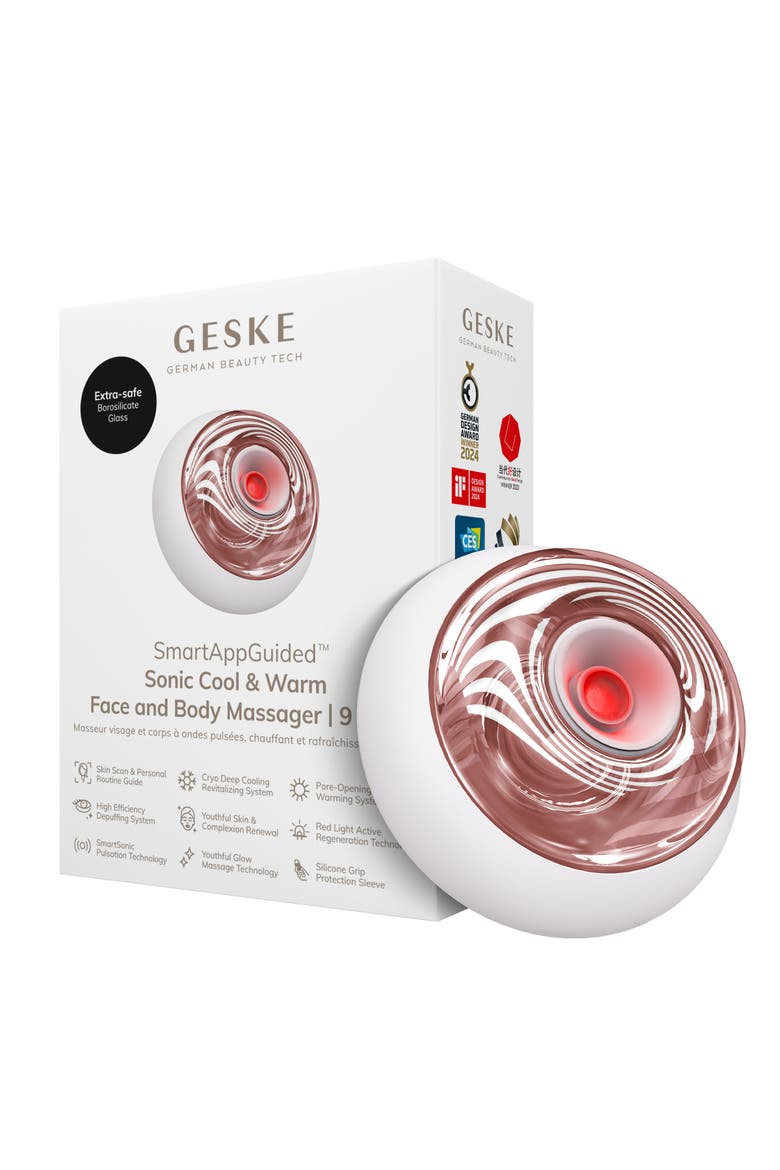 SmartAppGuided Sonic Cool & Warm Face and Body Massager | 9 in 1, Main, color, Starlight