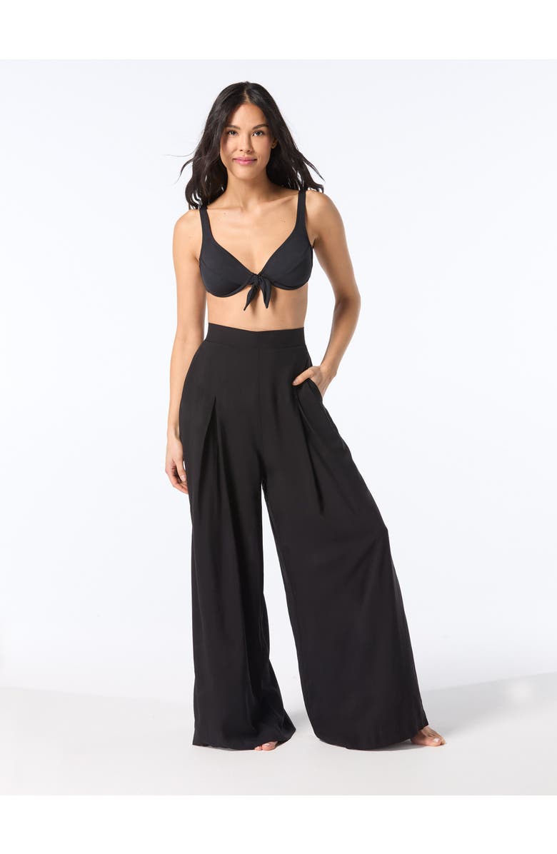 Vince Camuto Wide Leg Pant Cover up, Main, color, 001-Black