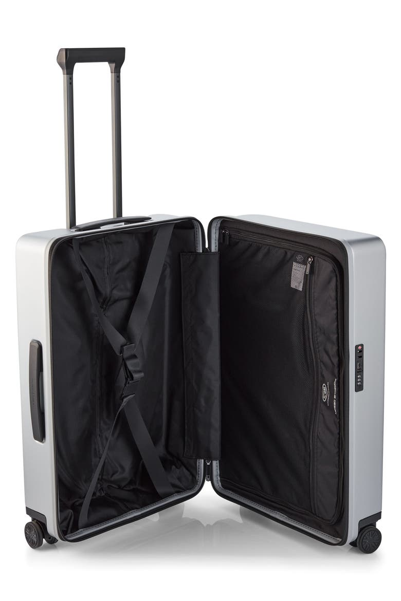 Voyager 27-Inch Hardside Spinner Suitcase, Alternate, color, SILVER